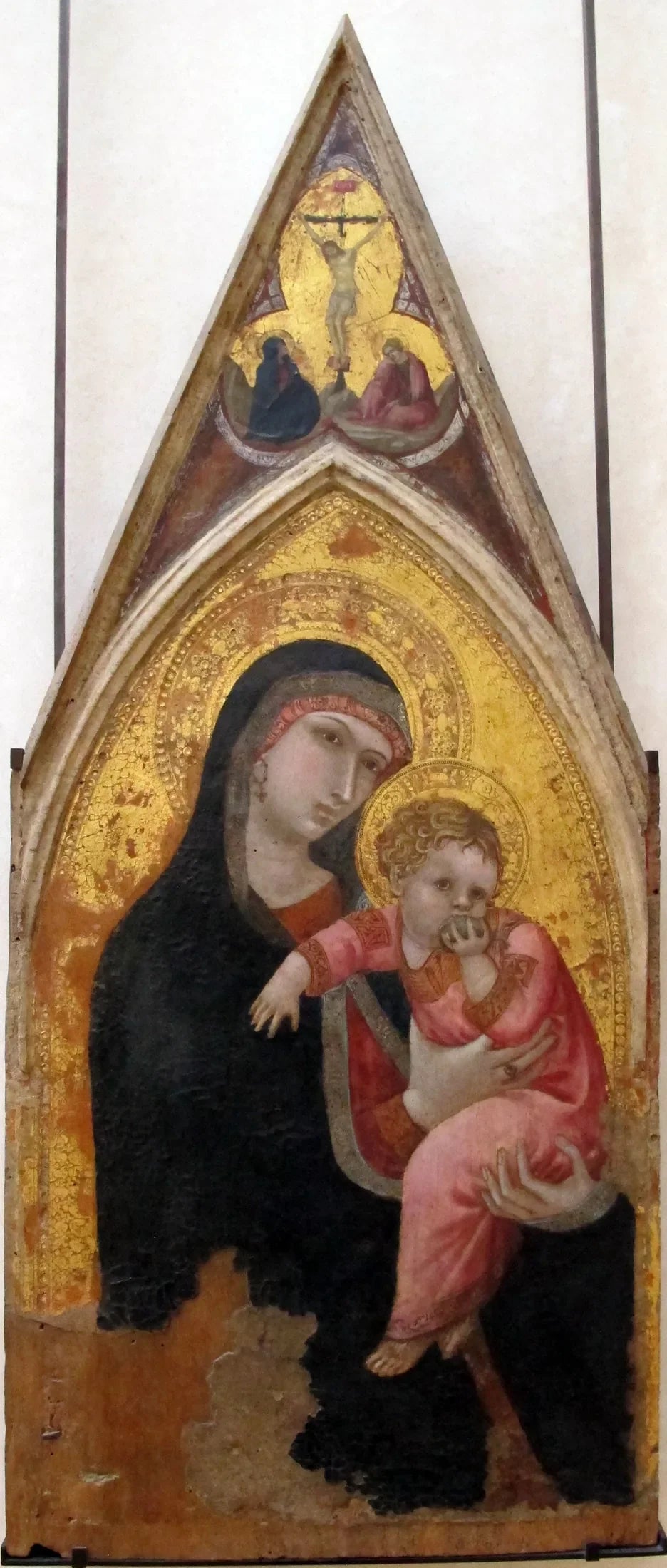 La Vierge et l'Enfant - Ambrogio Lorenzetti image 1 reproduction artisanale de tableau