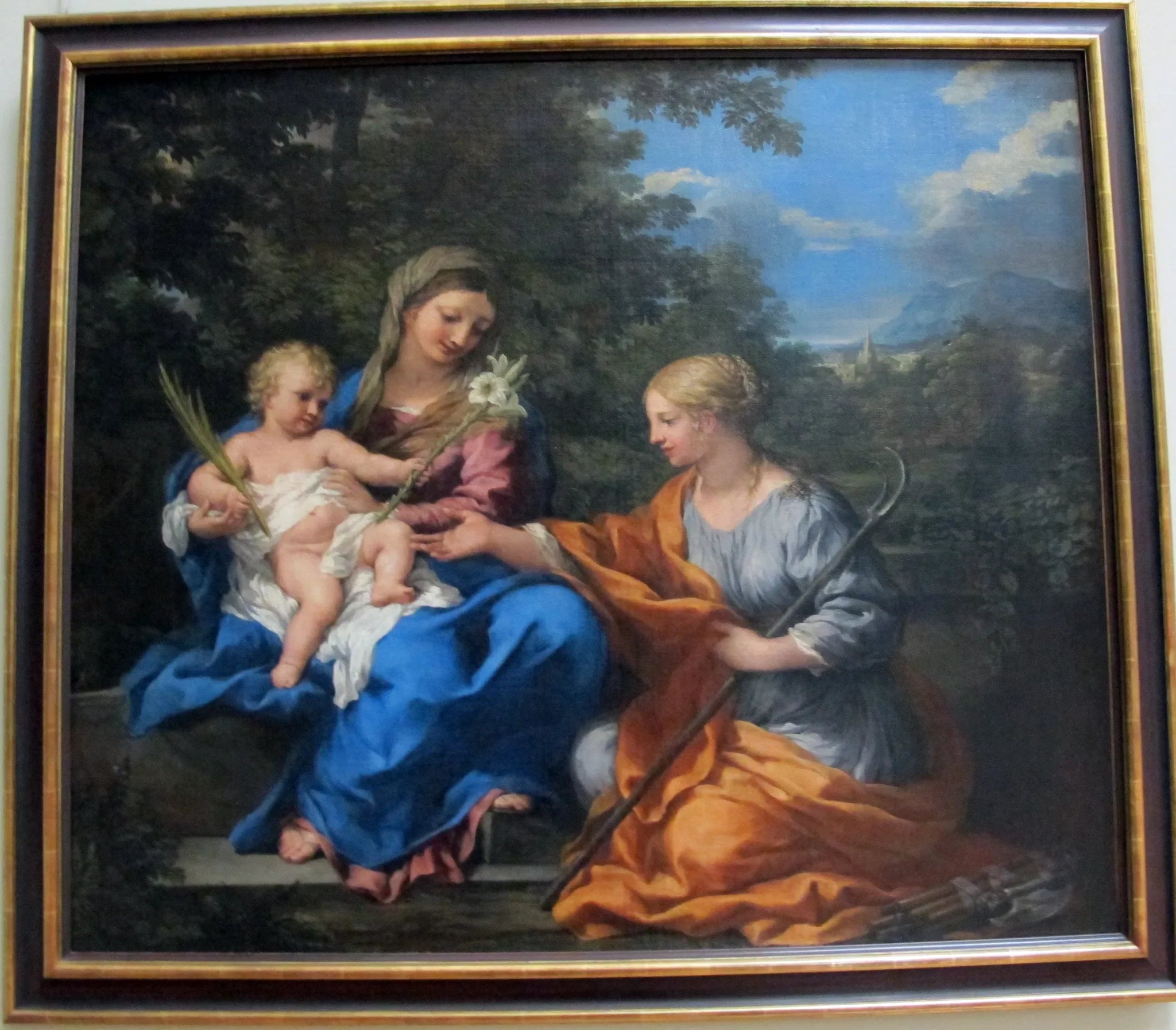 La Vierge et l'Enfant avec sainte Martine - Pietro da Cortona image 1 reproduction artisanale de tableau