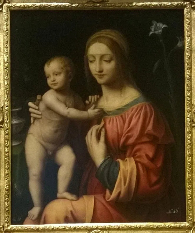 La vierge et l'enfant - Bernardino Luini image 1 reproduction d’œuvre d’art à l’huile