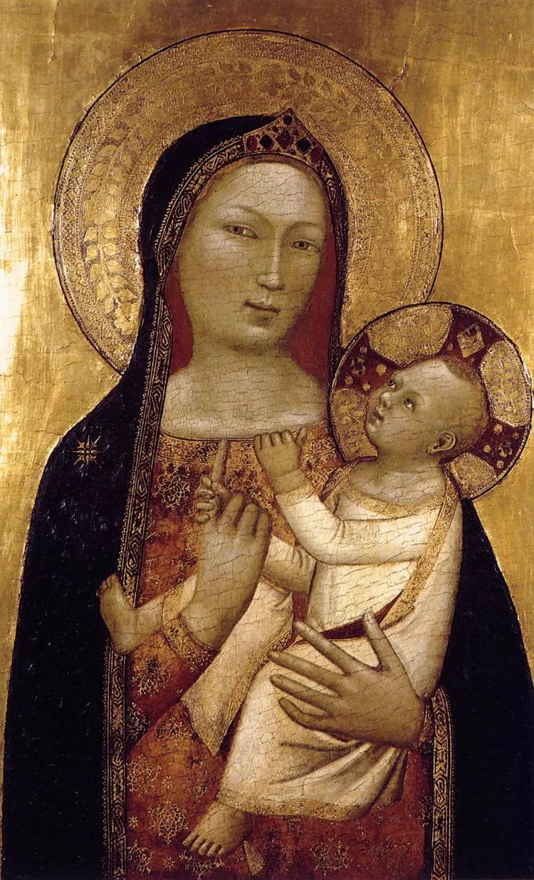 La Vierge et l'Enfant - Bernardo Daddi image 1 tableau peint à l’huile sur toile