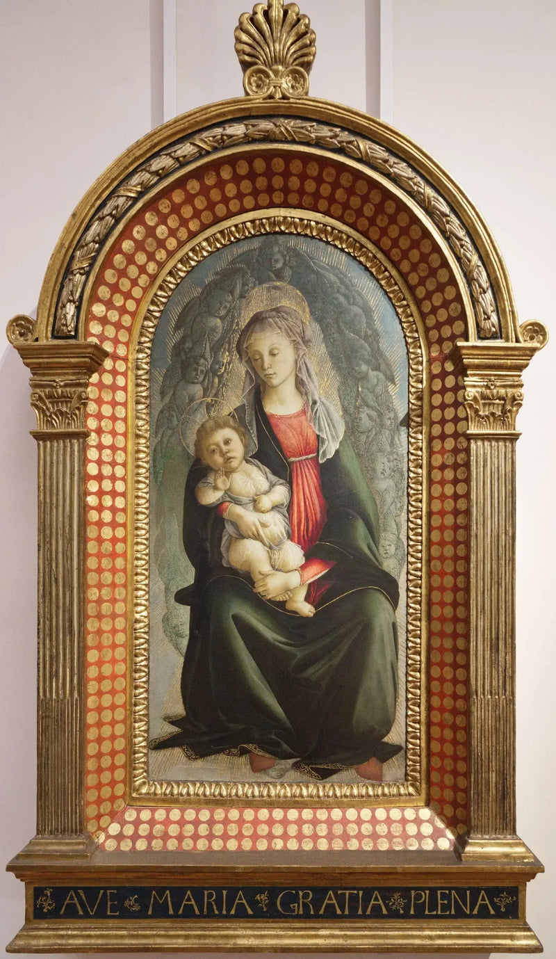 La Vierge et l'Enfant dans une gloire de séraphins - Sandro Botticelli