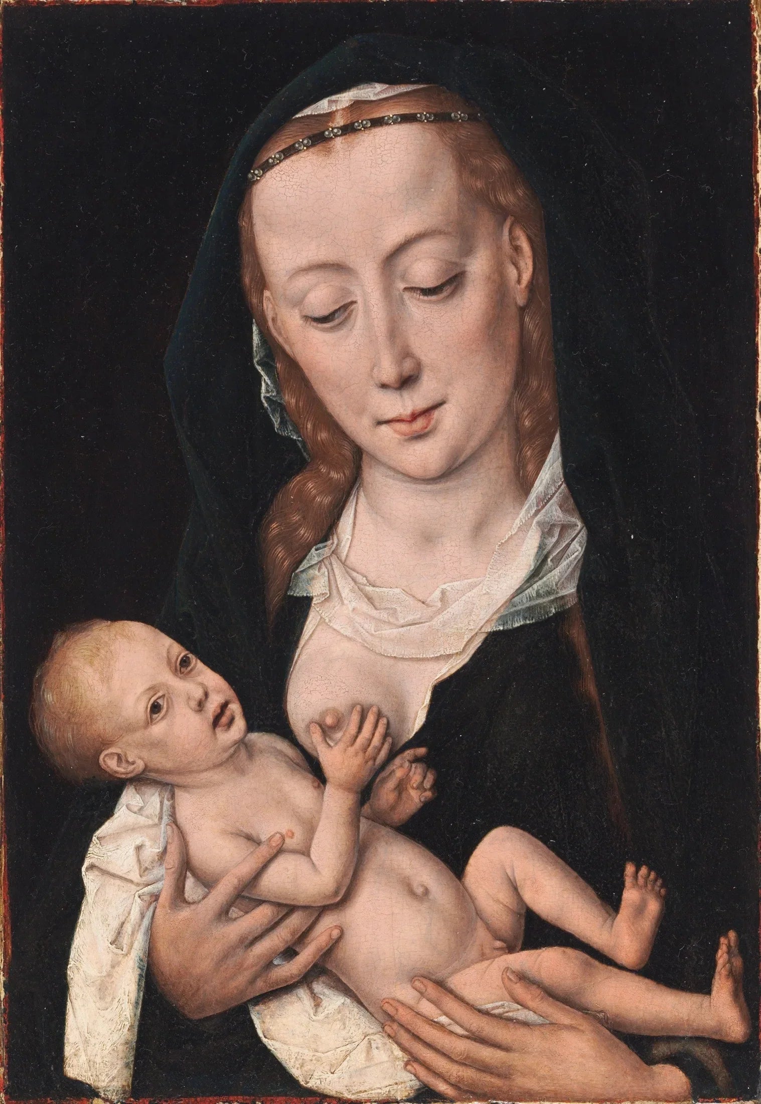 La Vierge et l'Enfant - Dirk Bouts image 1 tableau peint à l’huile sur toile