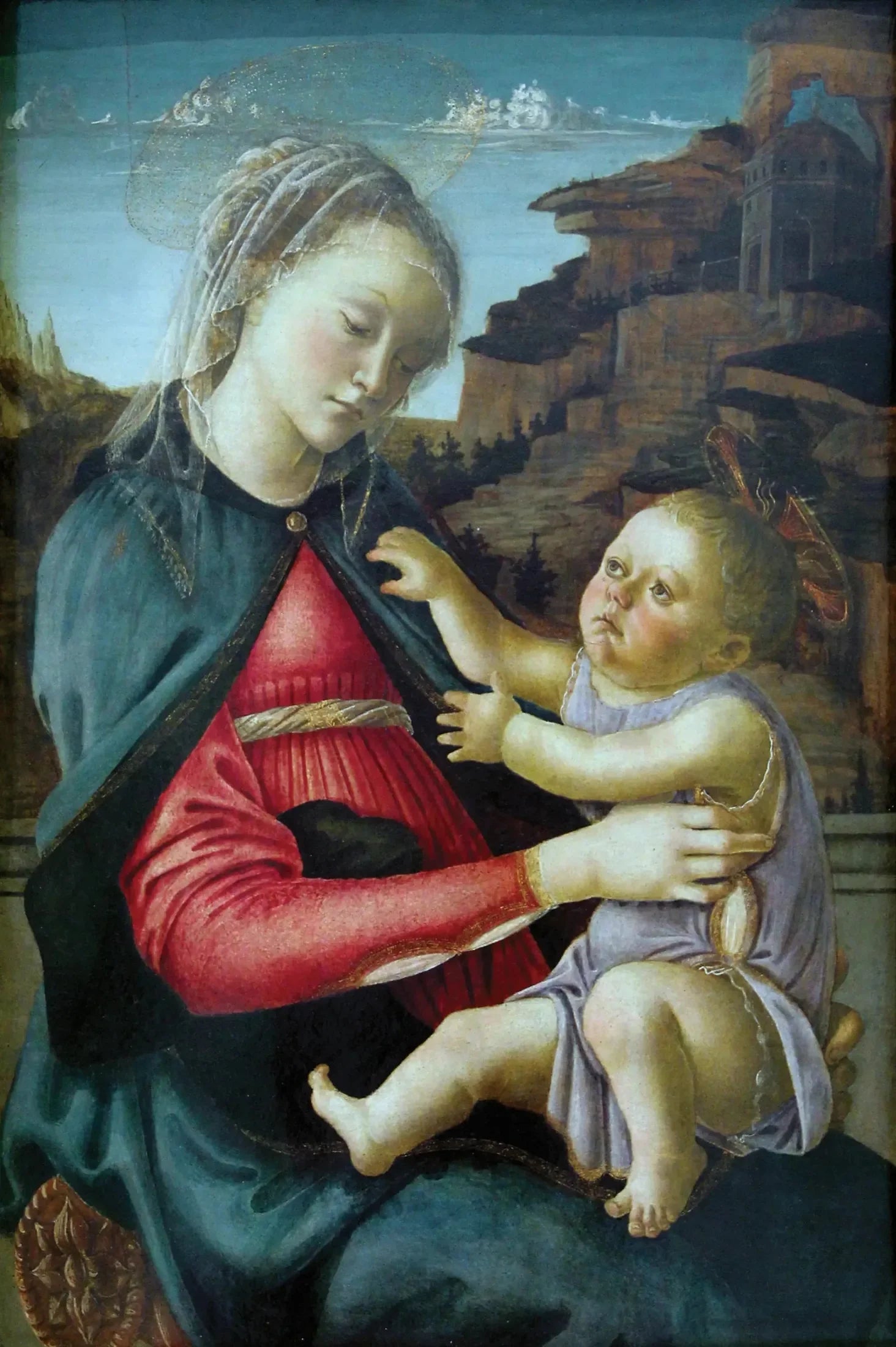 La Vierge et l'Enfant, dite Madone des Guidi de Faenza - Sandro Botticelli image 1 reproduction réalisée par Alpha Reproduction