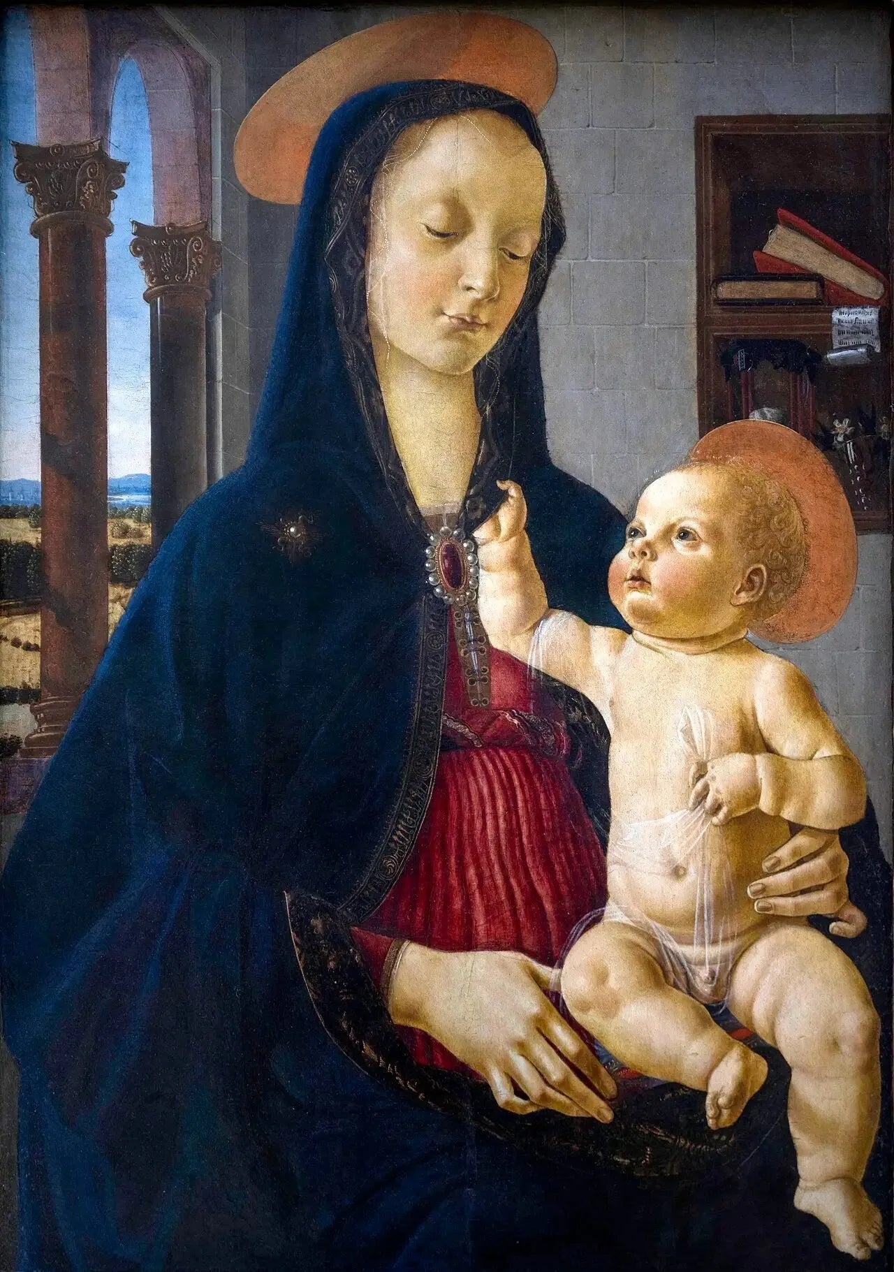La Vierge et l'Enfant - Domenico Ghirlandaio image 1 reproduction d’œuvre d’art à l’huile