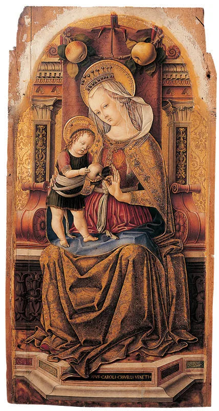 La Vierge et l'Enfant en majesté - Carlo Crivelli image 1 tableau peint à l’huile sur toile
