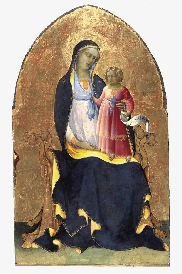 La Vierge et l'Enfant en majesté - Lorenzo Monaco image 1 copie peinte à la main à l’huile