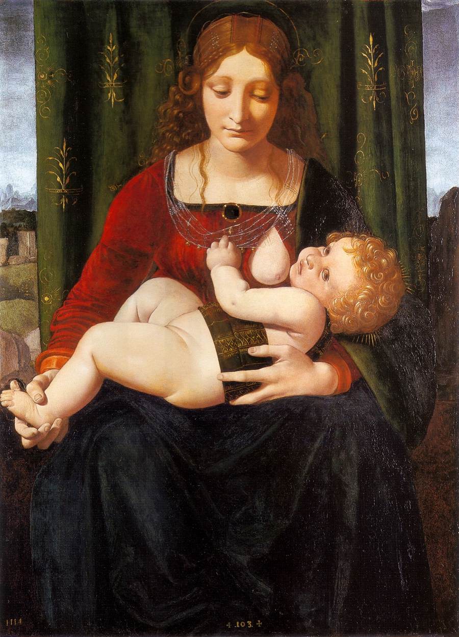 La Vierge et l'Enfant - Giovanni Antonio Boltraffio image 1 tableau peint à l’huile sur toile