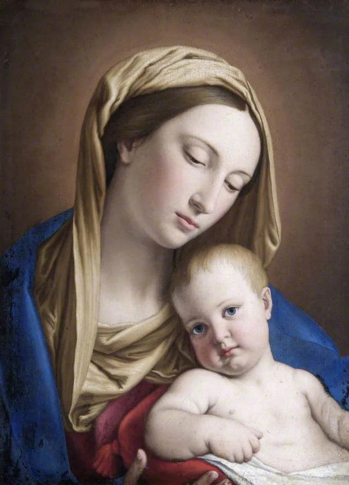La Vierge et l'Enfant - Giovanni Battista Salvi image 1 tableau peint à l’huile sur toile