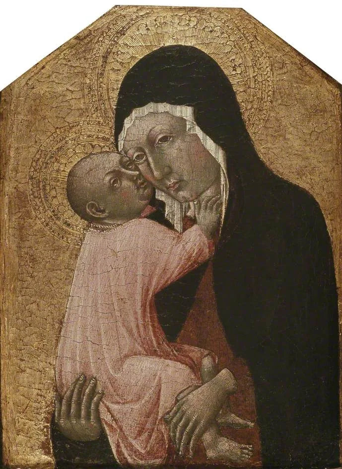 La Vierge et l'Enfant - Giovanni di Paolo image 1 copie de tableau peinte à la main