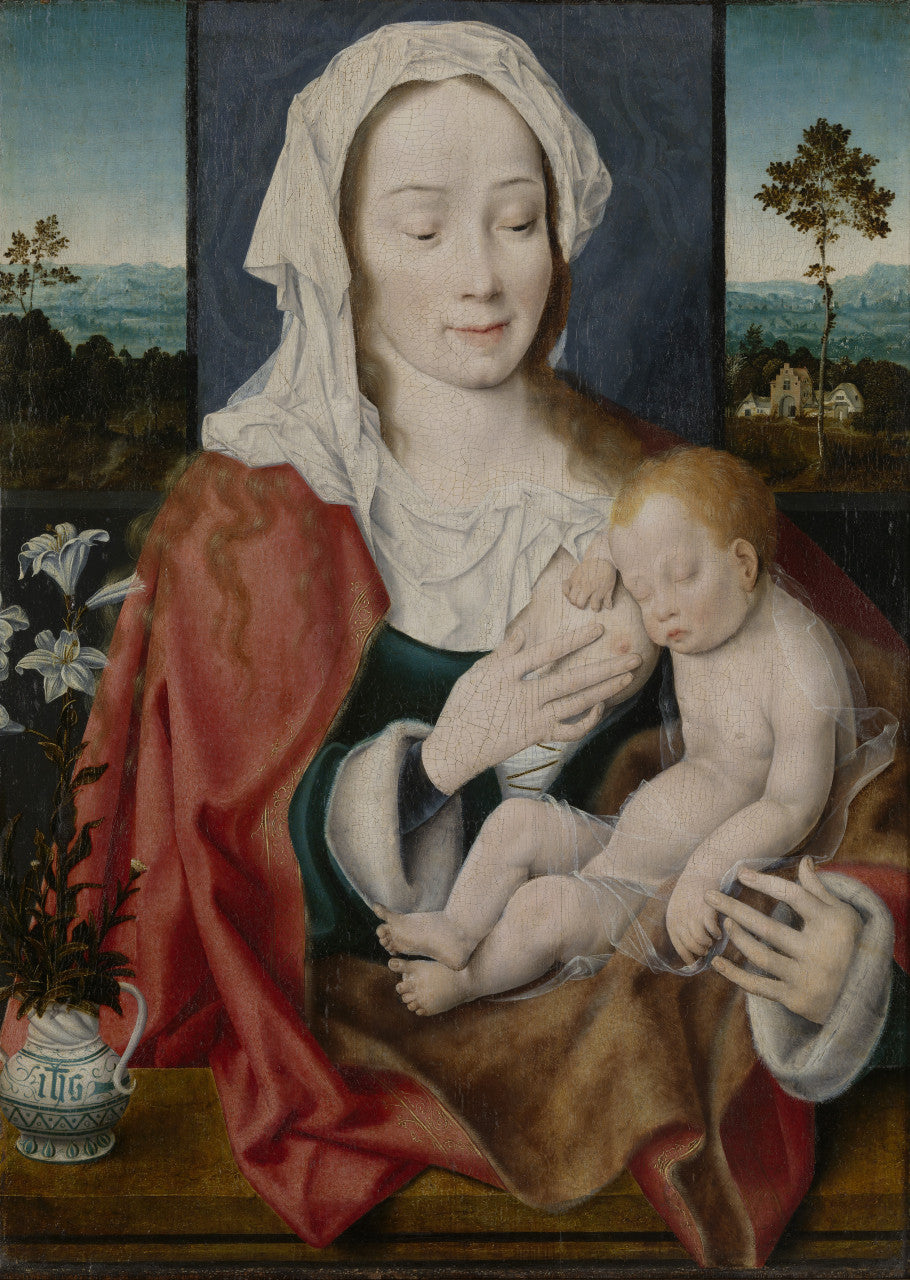 La Vierge et l'Enfant - Joos van Cleve image 1 copie peinte à la main à l’huile
