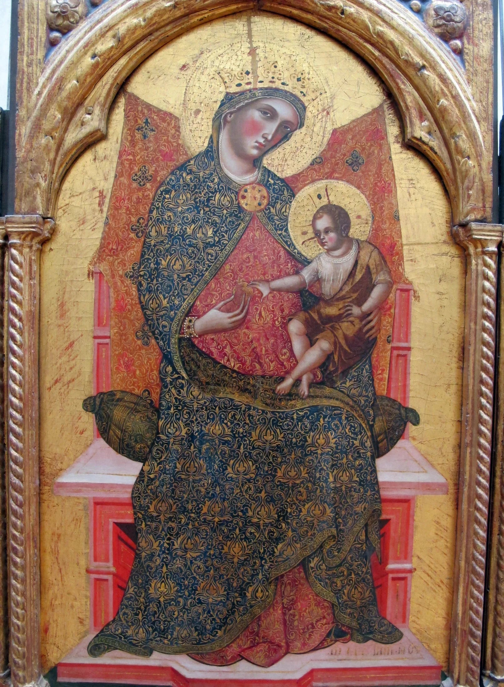 La Vierge et l'Enfant - Paolo Veneziano image 1 reproduction artisanale de tableau