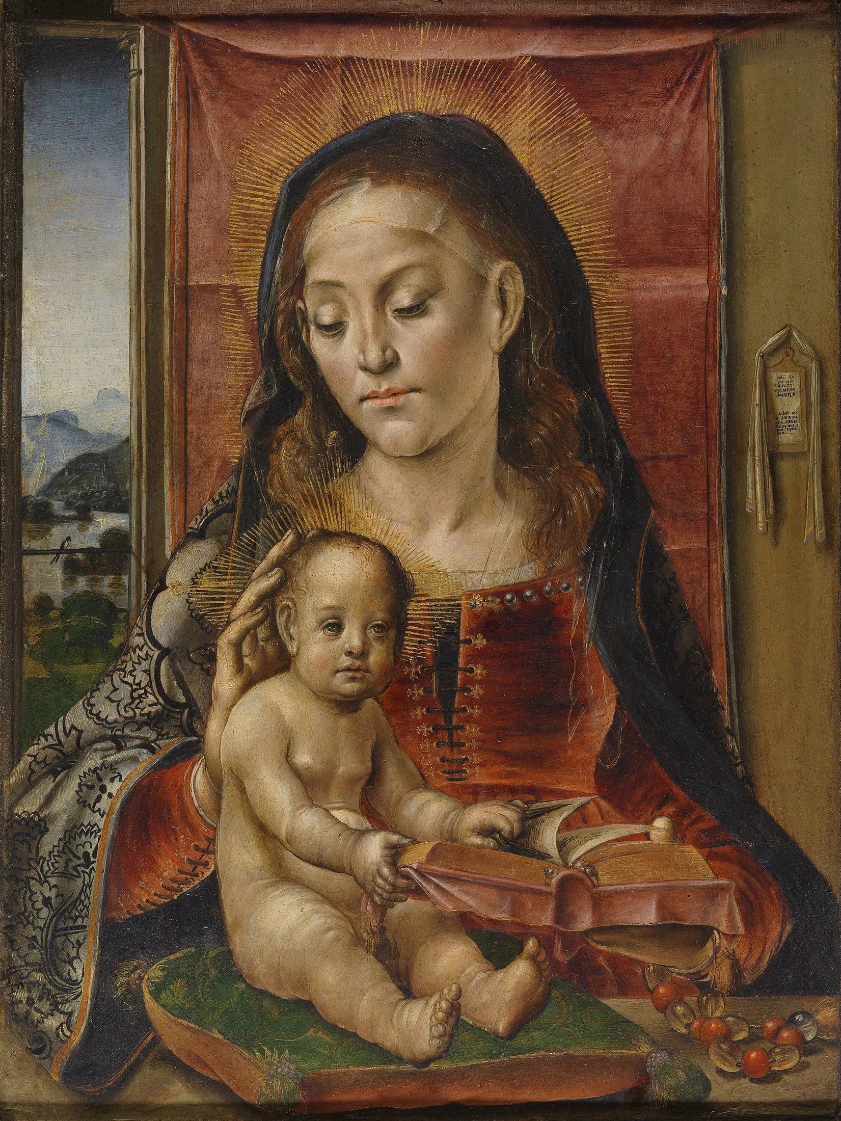 La Vierge et l'Enfant - Pedro Berruguete image 1 copie de tableau peinte à la main