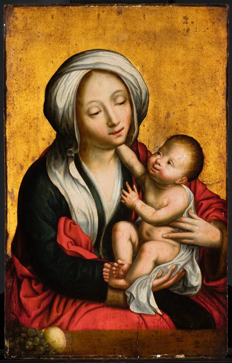 La Vierge et l'Enfant - Quentin Metsys image 1 reproduction de peinture à l’huile