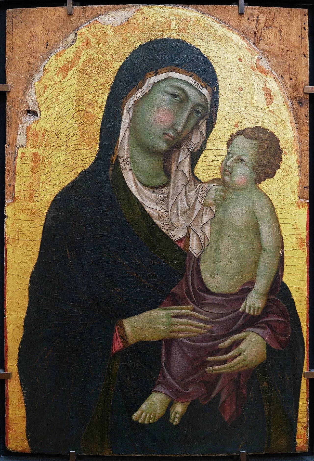 La Vierge et l'Enfant - Ugolino di Nerio image 1 tableau peint à l’huile sur toile