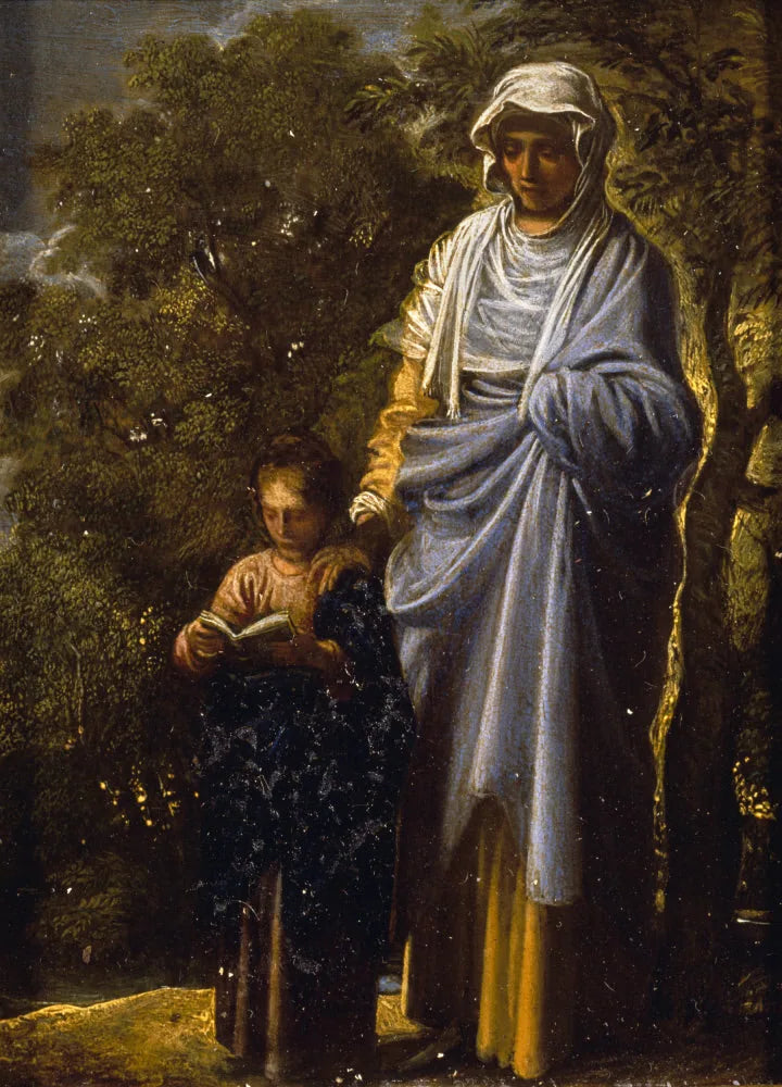 La Vierge et Sainte Anne - Adam Elsheimer image 1 tableau peint à l’huile sur toile