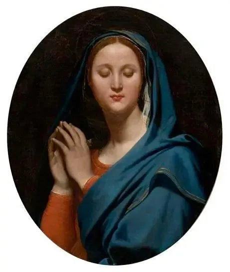 La Vierge - Jean-Auguste-Dominique Ingres image 1 copie peinte à la main à l’huile