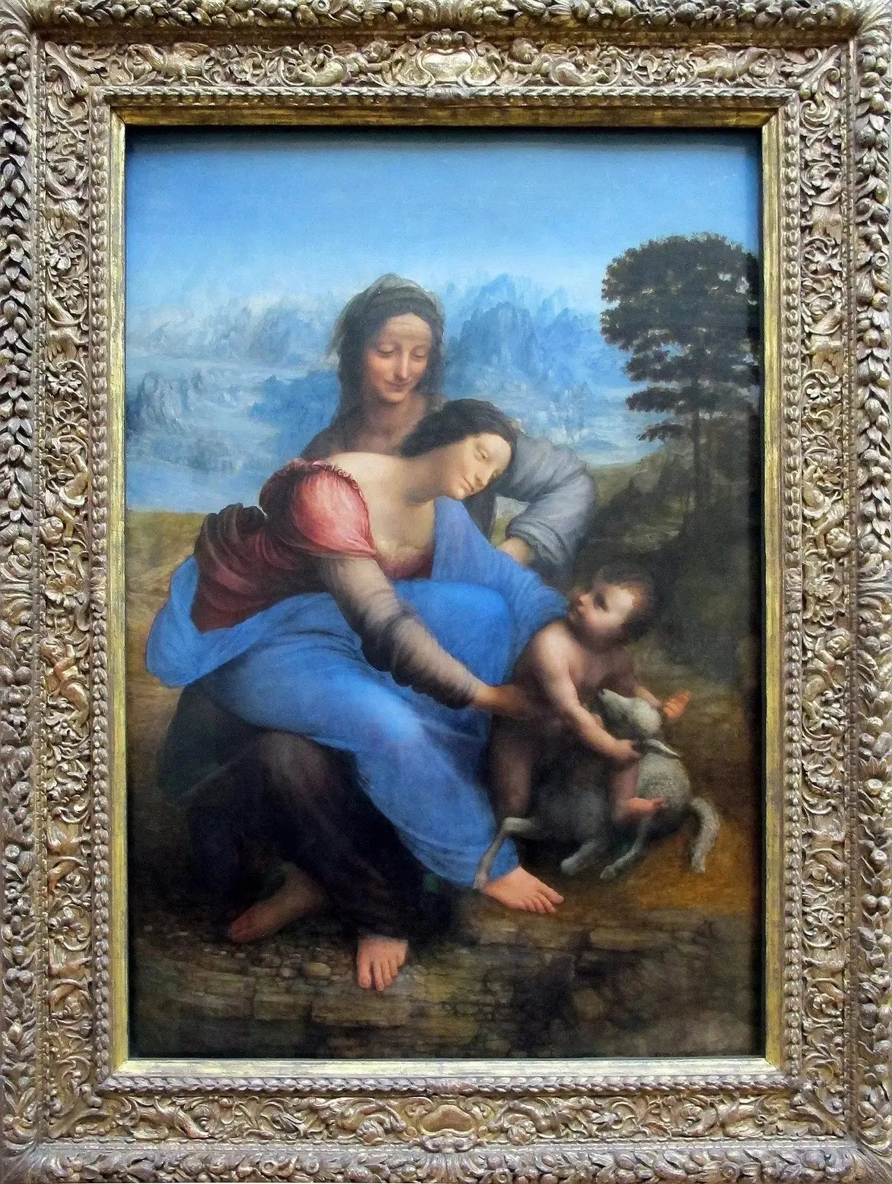 La Vierge, l'Enfant Jésus et sainte Anne - Léonard de Vinci image 2 reproduction réalisée par Alpha Reproduction