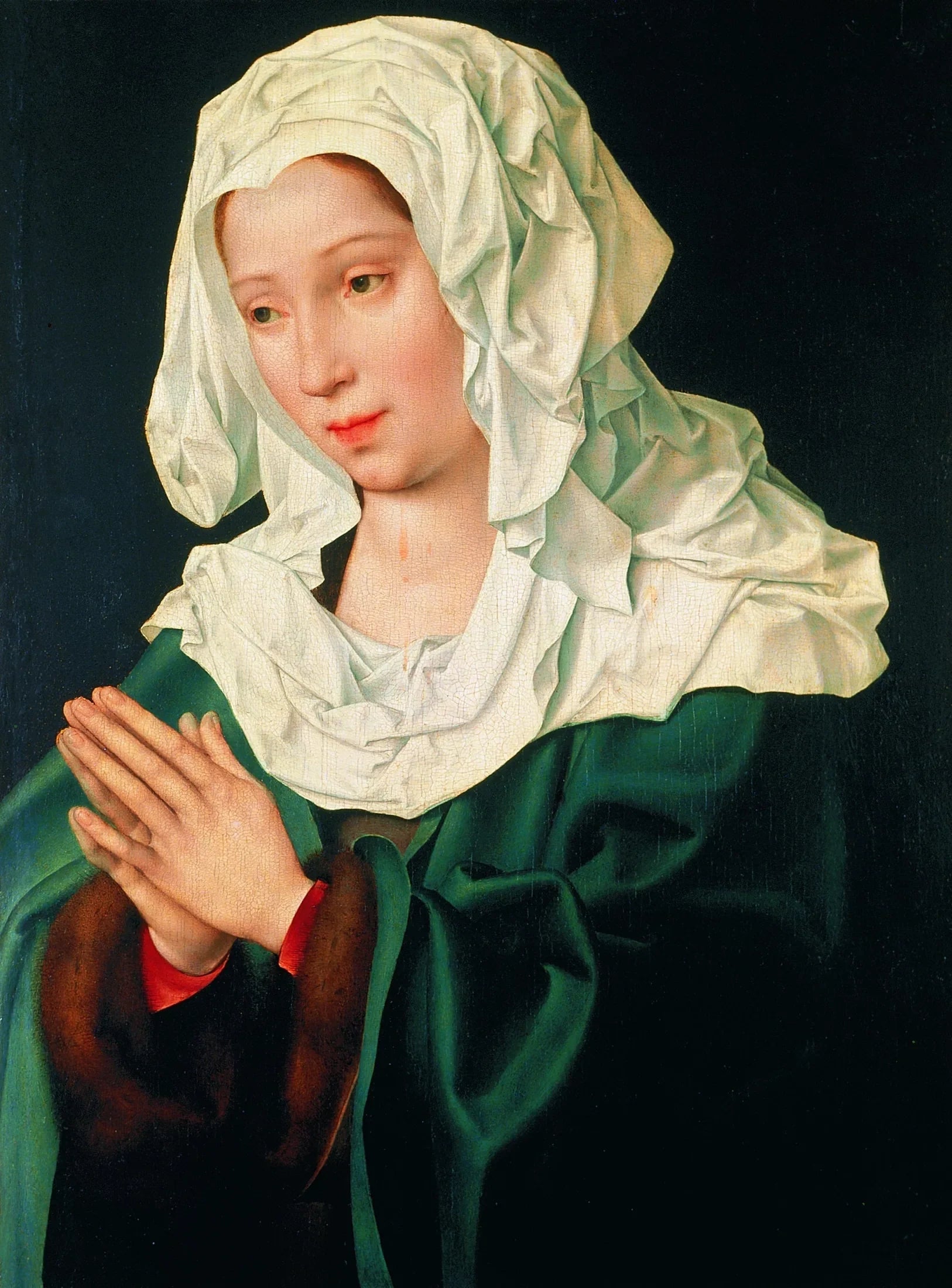 La Vierge Marie en prière - Joos van Cleve image 1 reproduction de peinture à l’huile