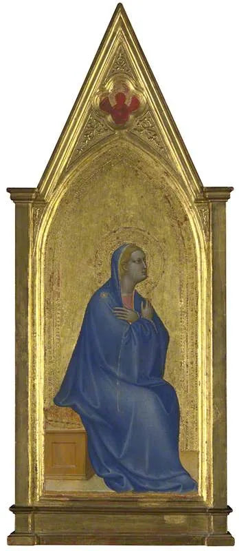 La Vierge : Panneau du Pinacle Gauche - Giovanni da Milano image 1 copie de tableau peinte à la main