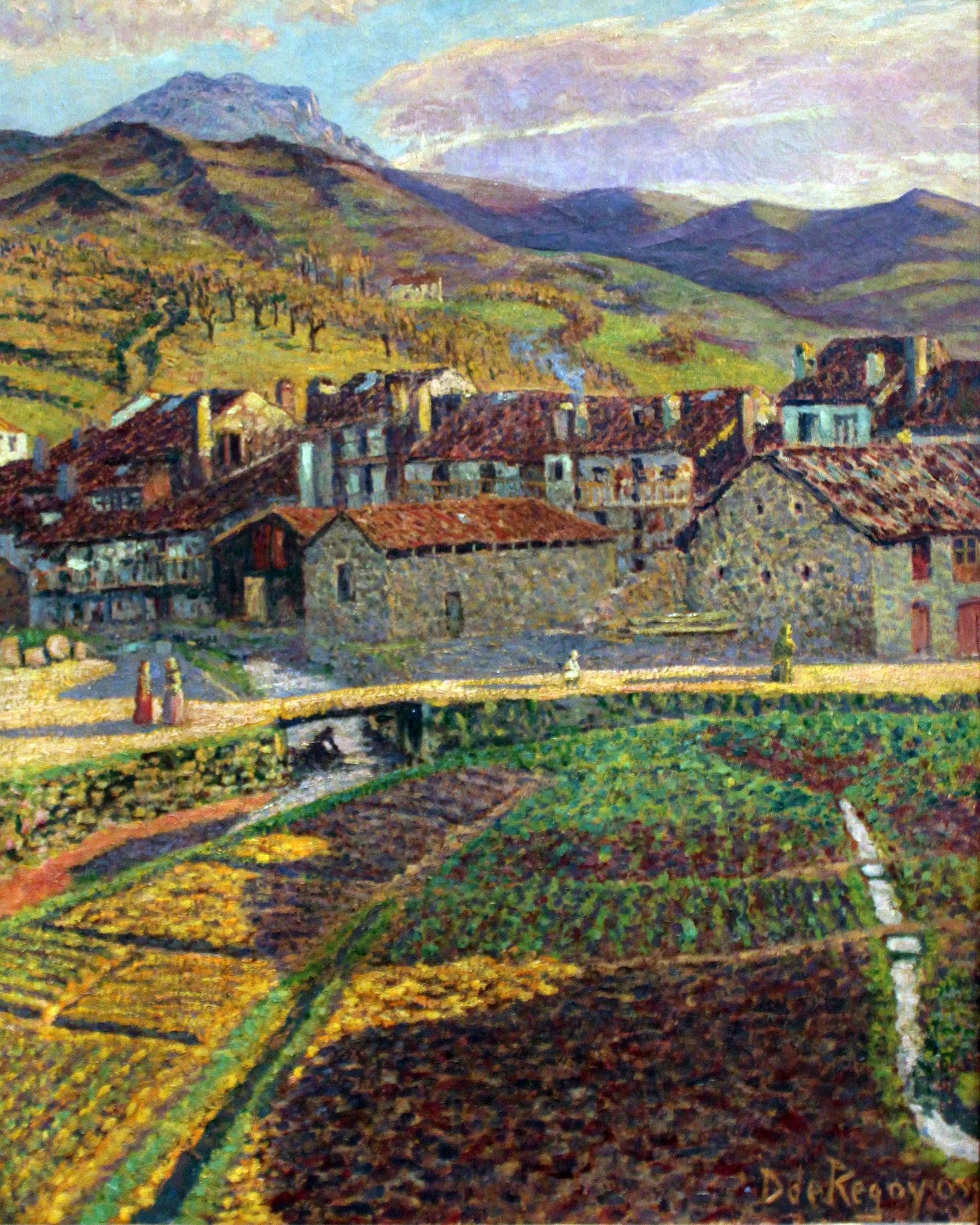 La vigne - Darío de Regoyos image 1 reproduction d’œuvre d’art à l’huile