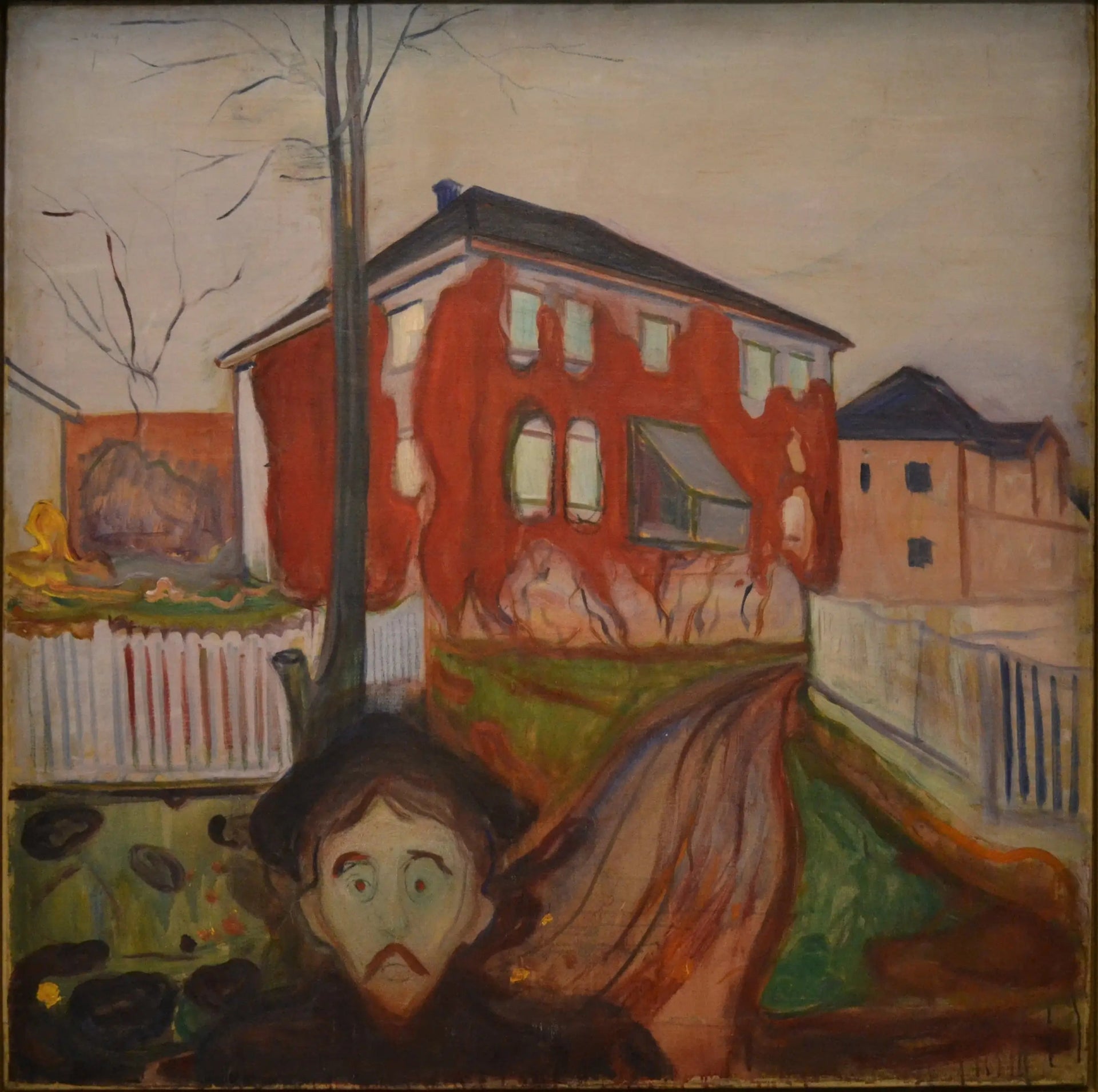 La Vigne vierge rouge - Edvard Munch image 1 reproduction d’œuvre d’art à l’huile