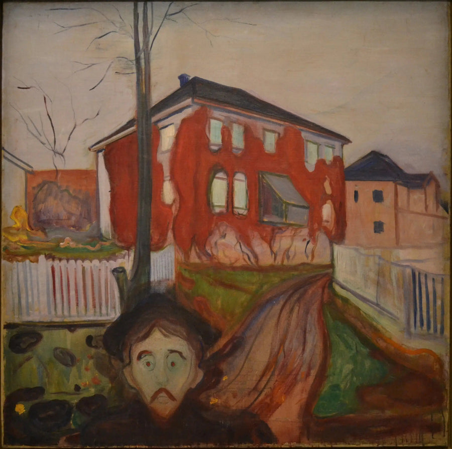 La Vigne vierge rouge - Edvard Munch