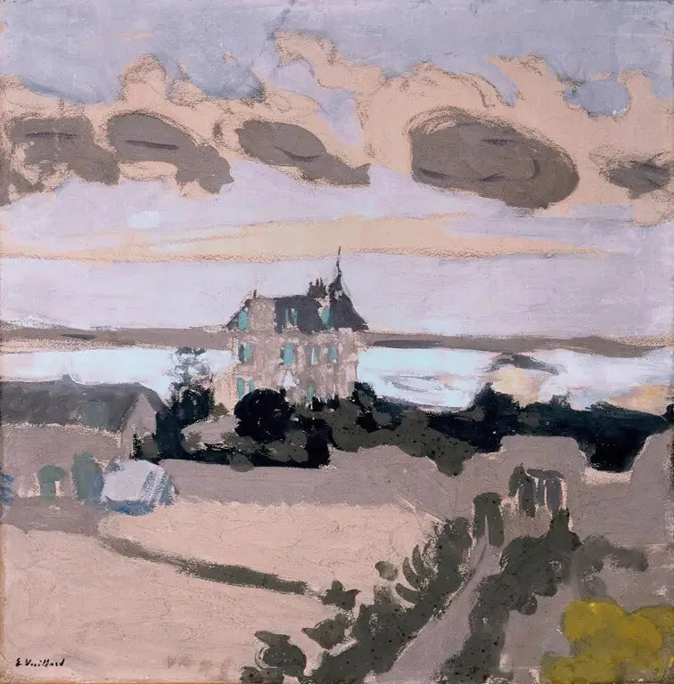 La villa Les Écluses à Saint-Jacut-de-la-Mer - Édouard Vuillard image 1 reproduction de peinture à l’huile