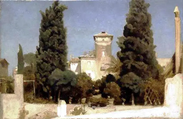 La Villa Malte à Rome - Frederic Leighton image 1 copie peinte à la main à l’huile