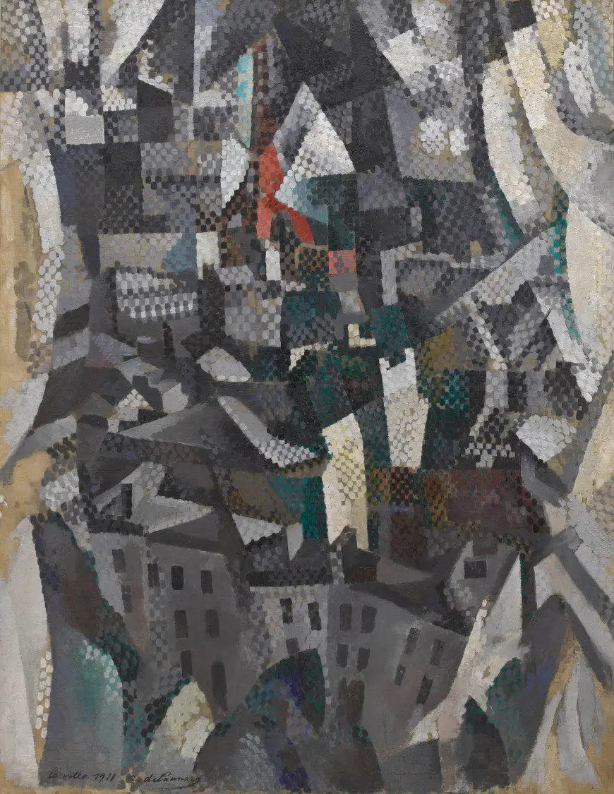 La ville - Robert Delaunay image 1 reproduction de peinture à l’huile