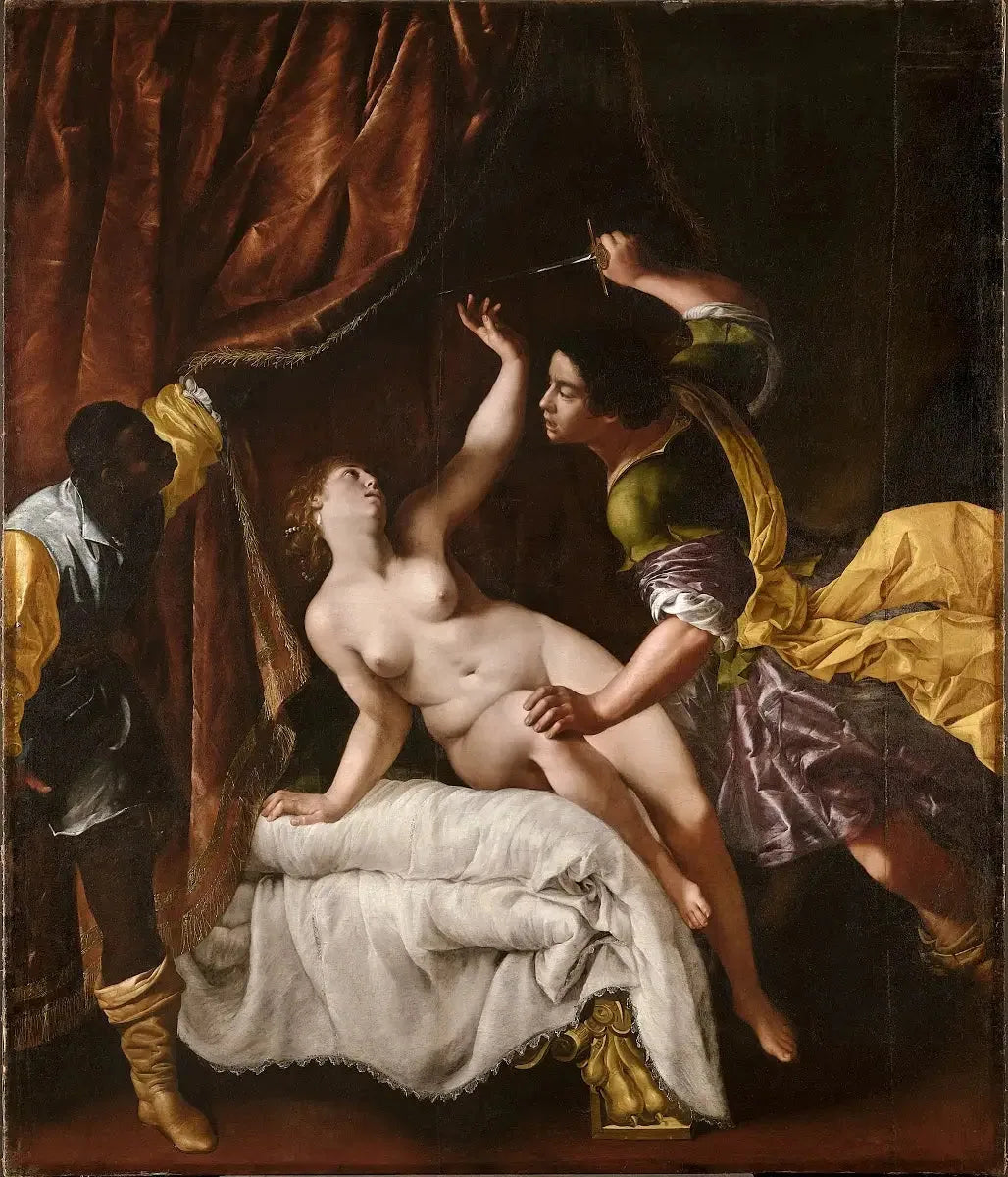 La viole de Lucrèce - Artemisia Gentileschi image 1 copie peinte à la main à l’huile