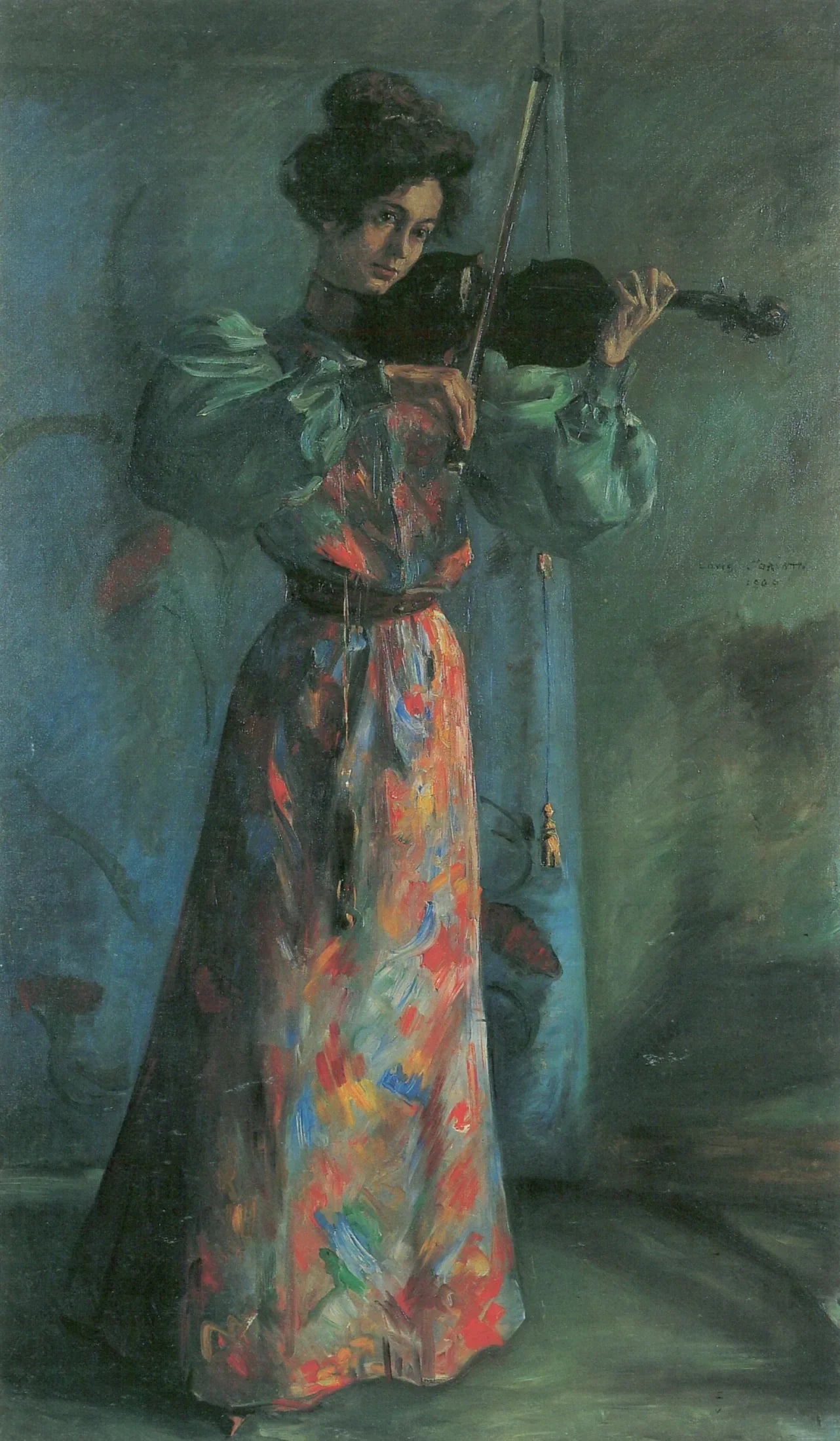 La Violoniste - Lovis Corinth image 1 reproduction de peinture à l’huile
