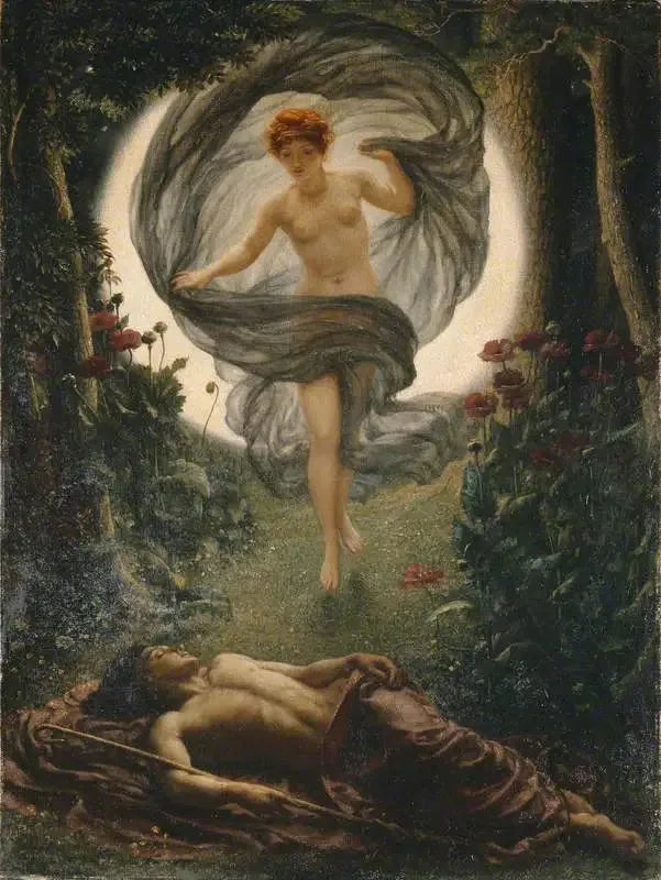 La vision d'Endymion - Edward Poynter image 1 reproduction artisanale de tableau