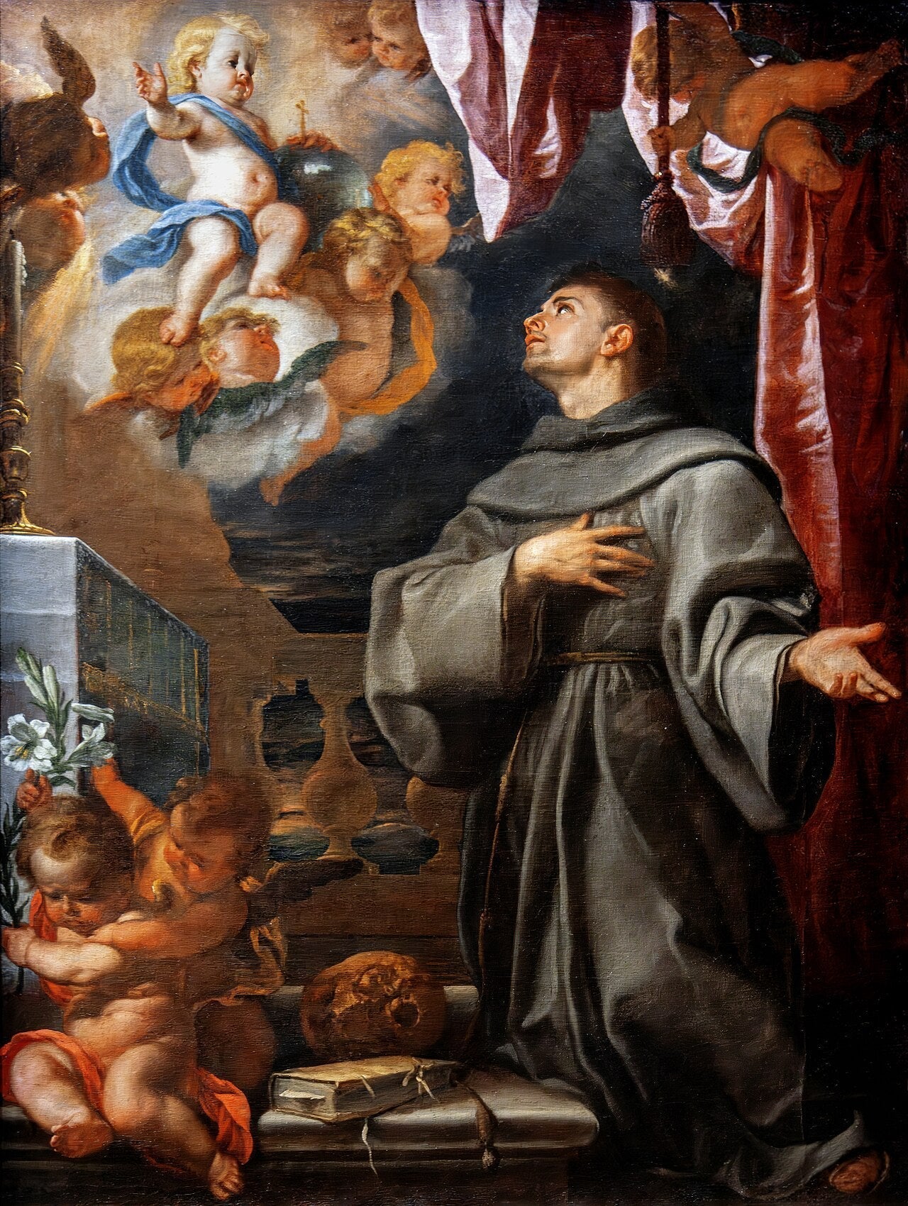 La Vision de saint Antoine - Claudio Coello image 1 reproduction de peinture à l’huile