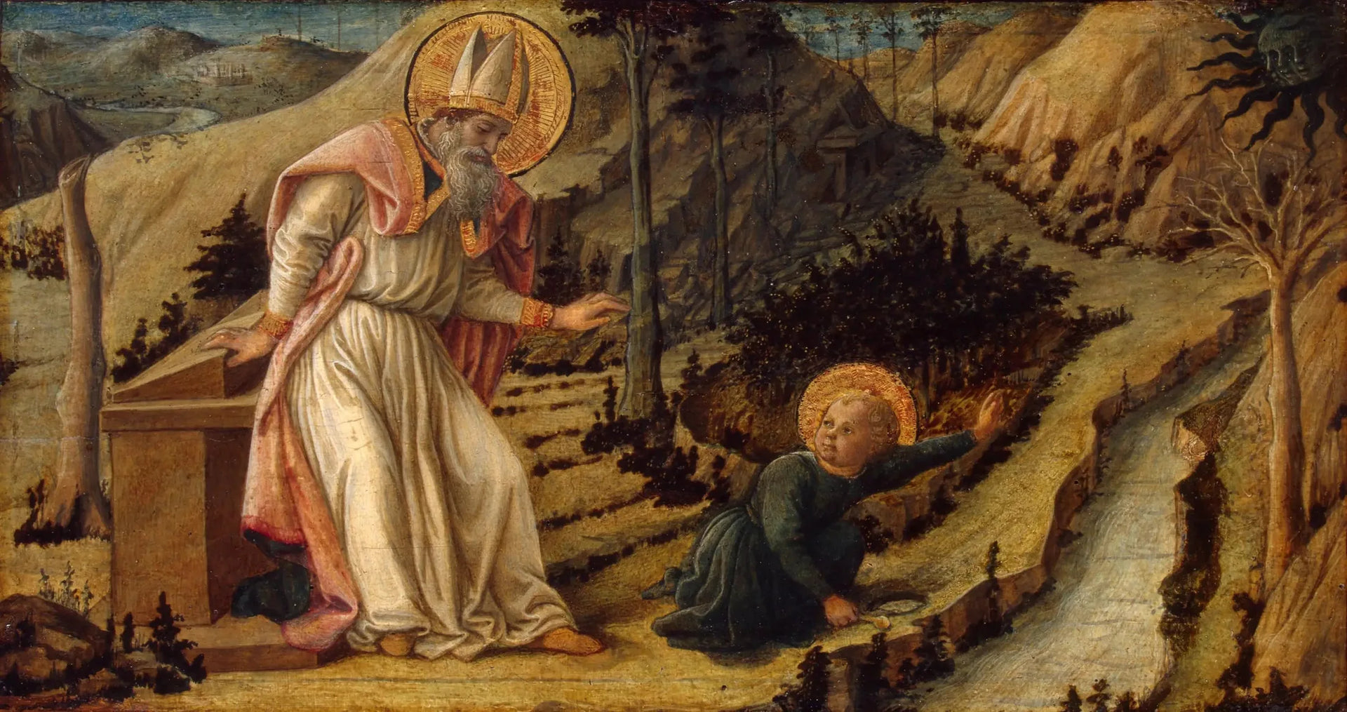 La Vision de saint Augustin - Fra Filippo Lippi image 1 tableau peint à l’huile sur toile
