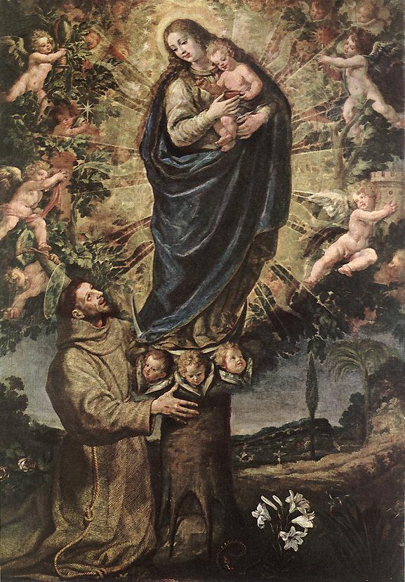 La vision de saint François d'Assise - Vincenzo Carducci image 1 reproduction d’œuvre d’art à l’huile