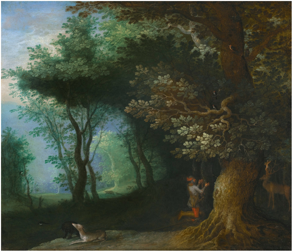 La vision de saint Hubert - Jan Brueghel l'Ancien image 1 reproduction de peinture à l’huile