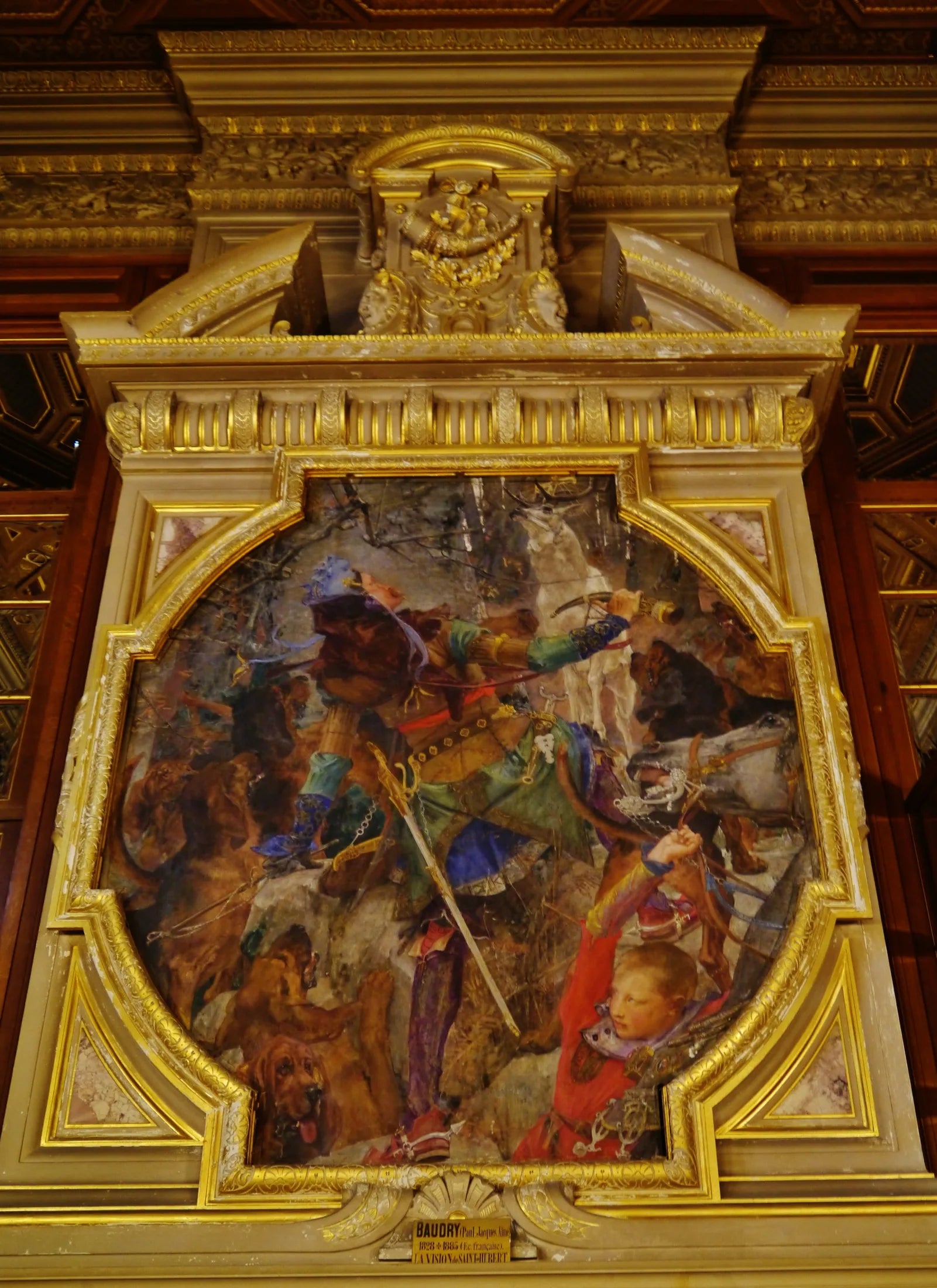 La Vision de saint Hubert - Paul Baudry image 1 reproduction artisanale de tableau