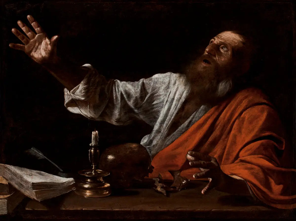 La vision de saint Jérôme - Le Caravage image 1 reproduction artisanale de tableau