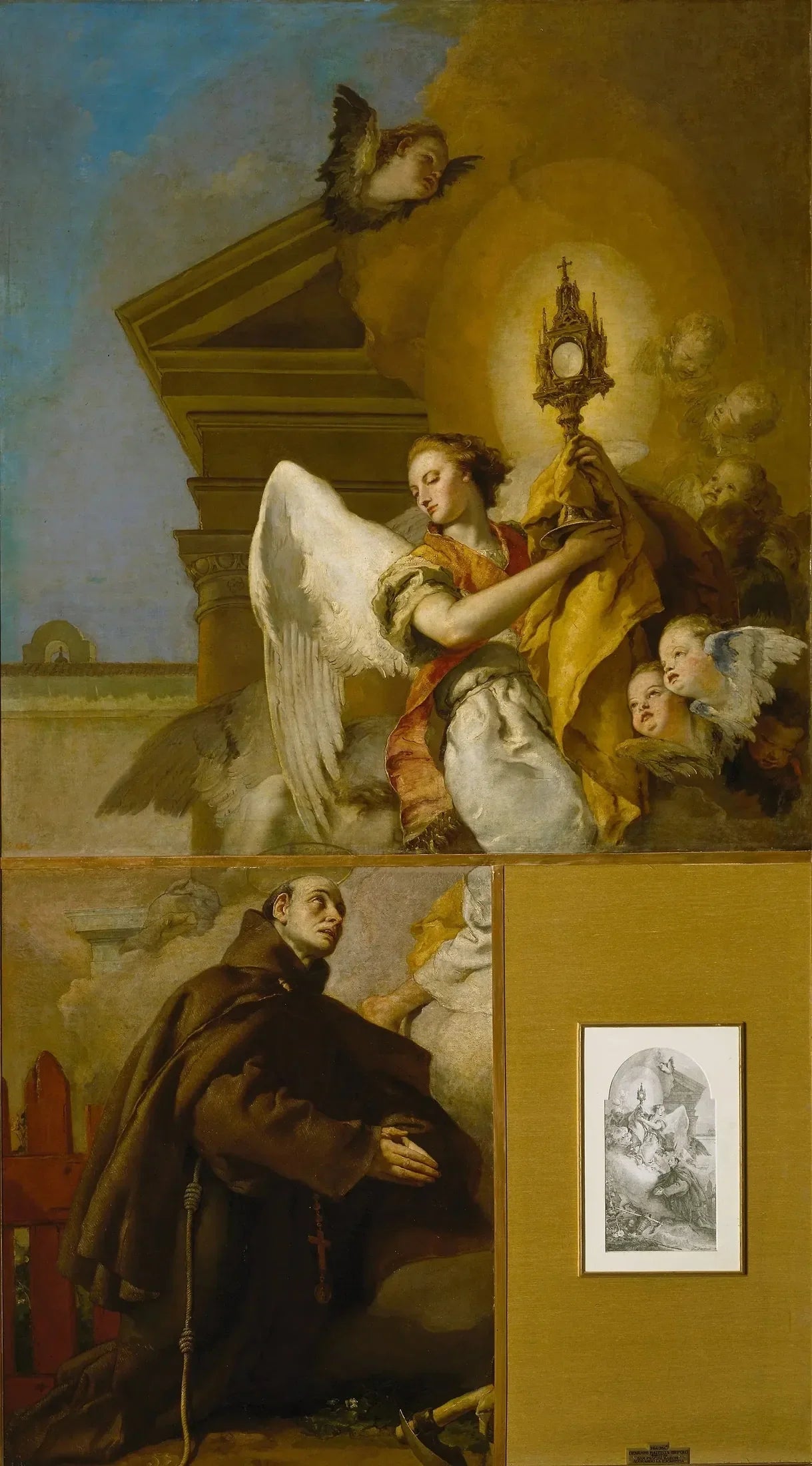 La vision de saint Pascal Baylon - Giovanni Battista Tiepolo image 1 reproduction d’œuvre d’art à l’huile