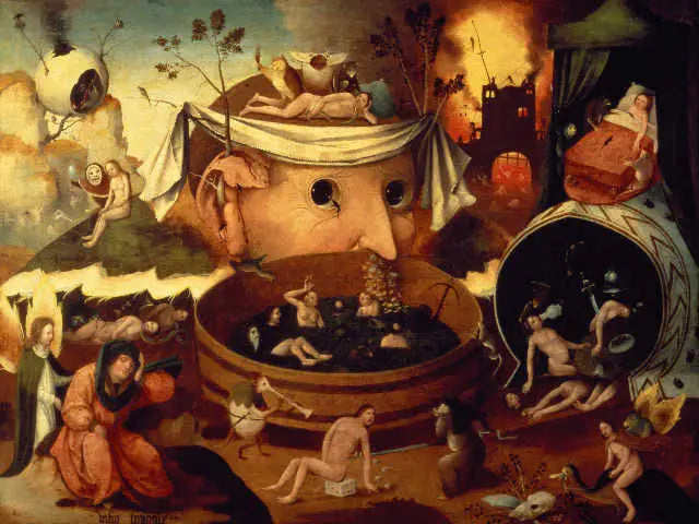 La vision de Tondale - Hieronymus Bosch image 1 reproduction artisanale de tableau