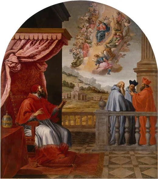 La vision du pape Victor III - Vincenzo Carducci image 1 reproduction de peinture à l’huile