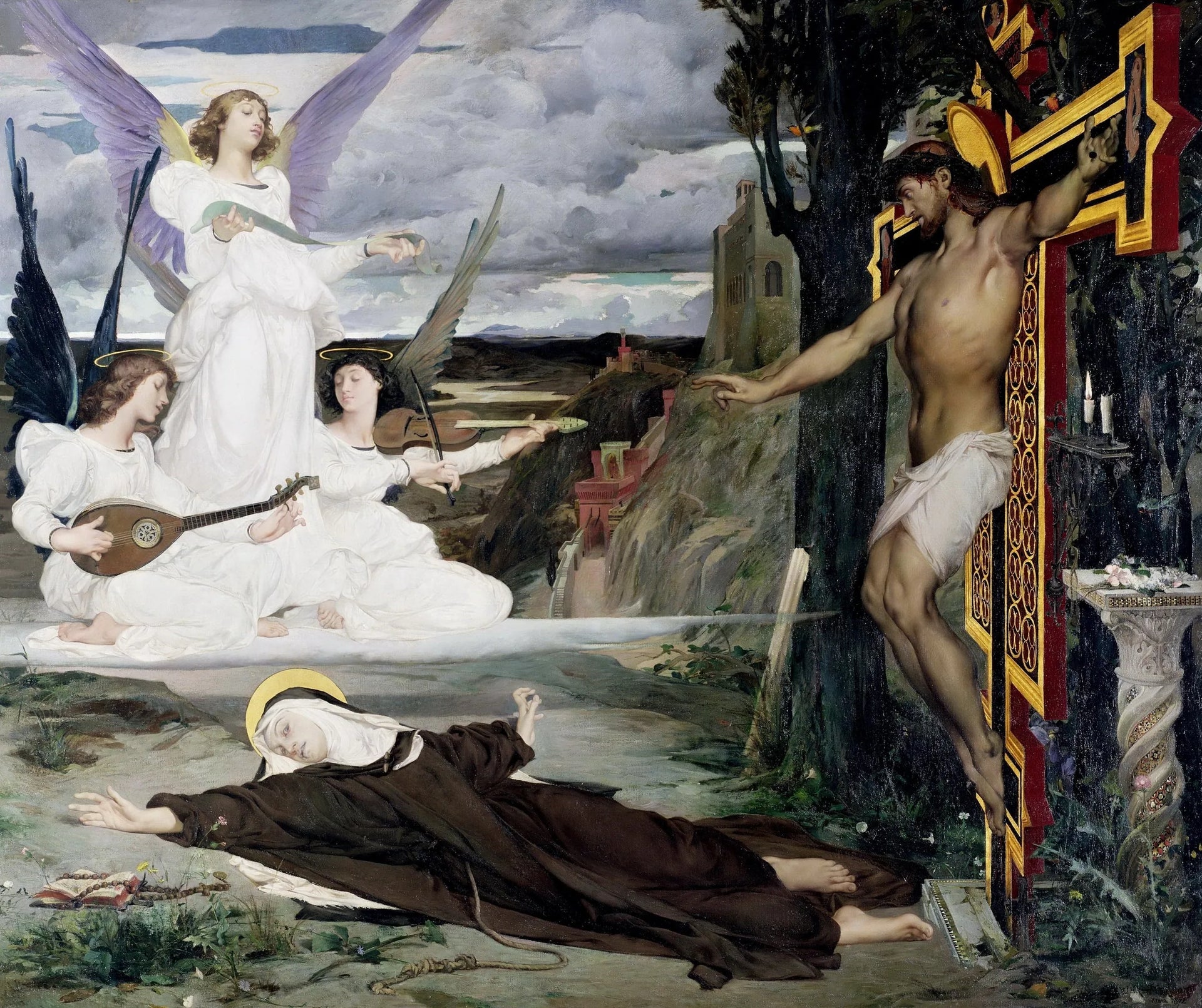 La vision - Luc-Olivier Merson image 1 reproduction réalisée par Alpha Reproduction