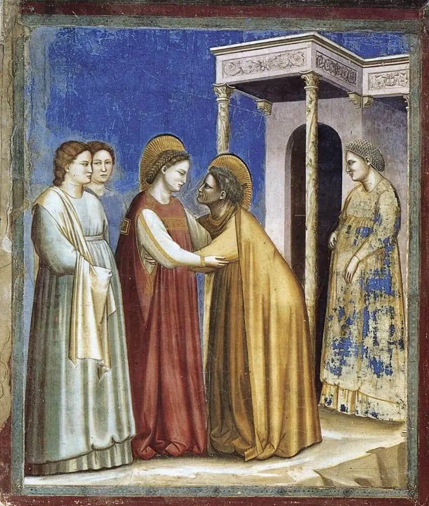 La Visitation - Giotto image 1 reproduction artisanale de tableau