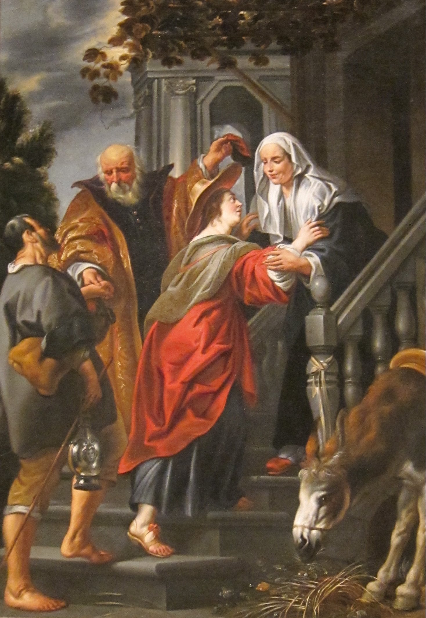 La Visitation - Jacob Jordaens image 1 copie peinte à la main à l’huile
