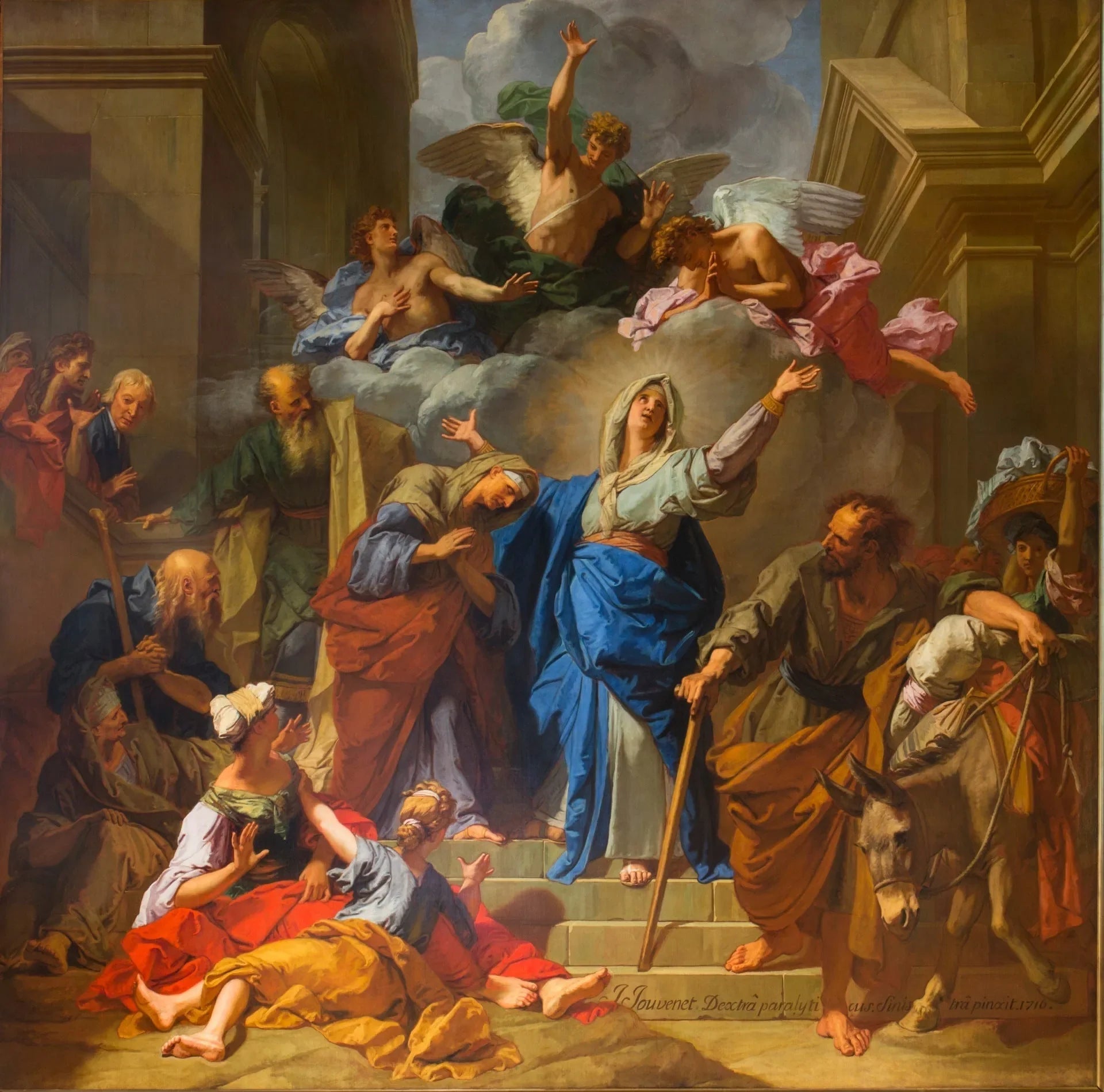 La Visitation - Jean-Baptiste Jouvenet image 1 copie peinte à la main à l’huile