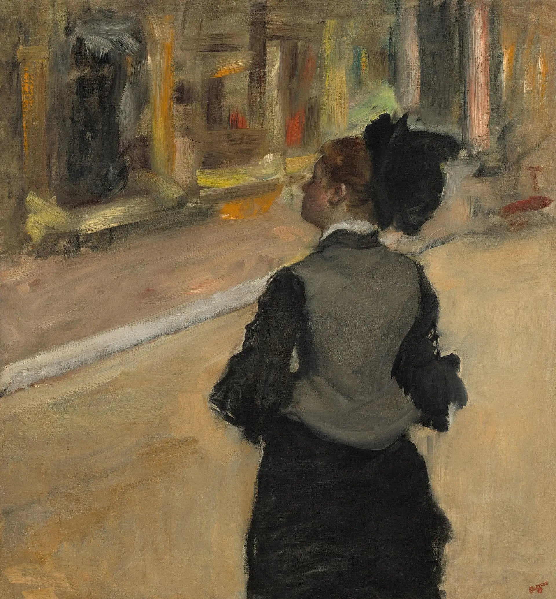 La visite au musée - Edgar Degas image 1 copie peinte à la main à l’huile