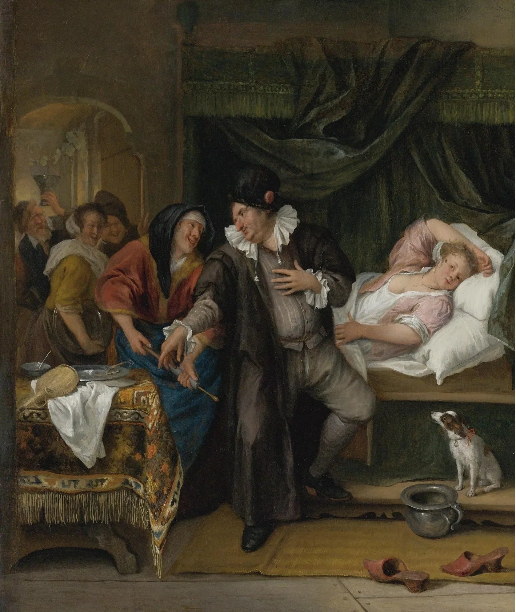 La visite chez le médecin (avec une seringue) - Jan Steen image 1 tableau peint à l’huile sur toile