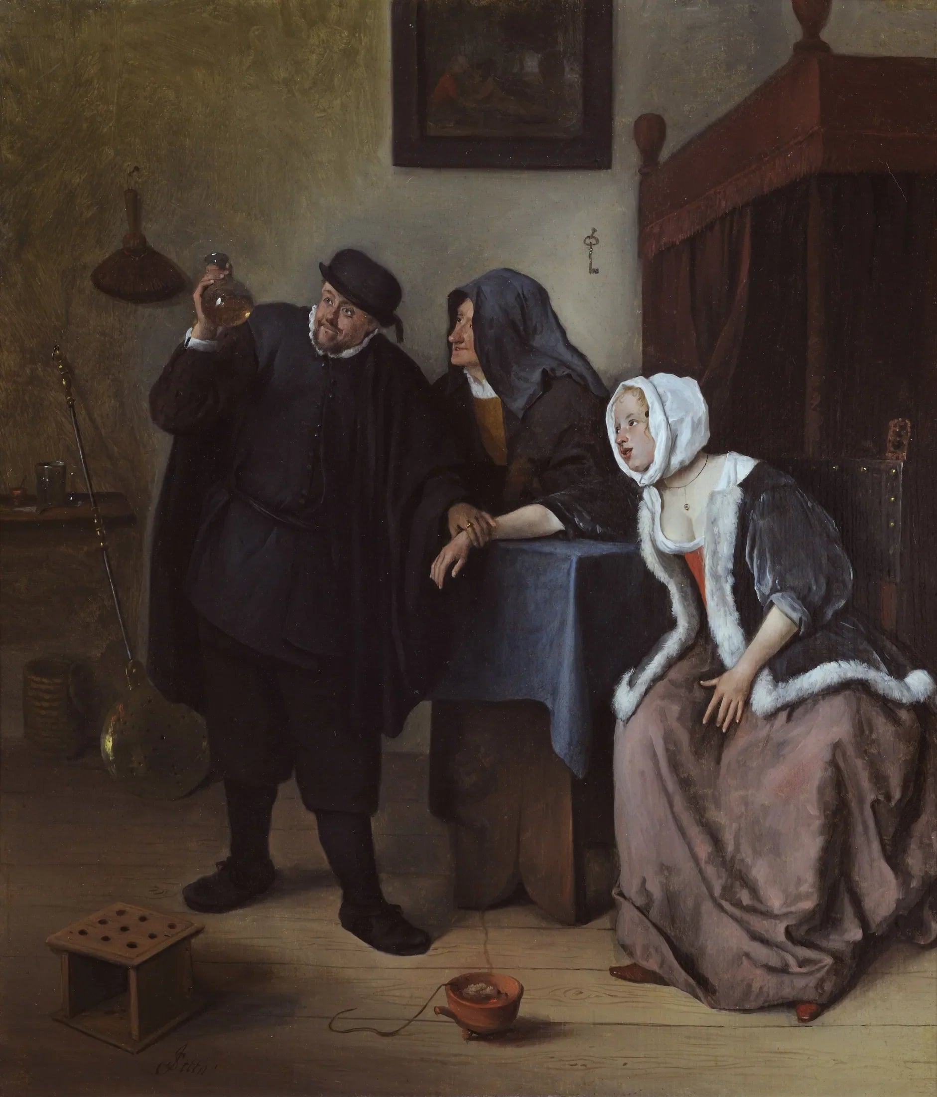 La visite chez le médecin - Jan Steen image 1 reproduction réalisée par Alpha Reproduction