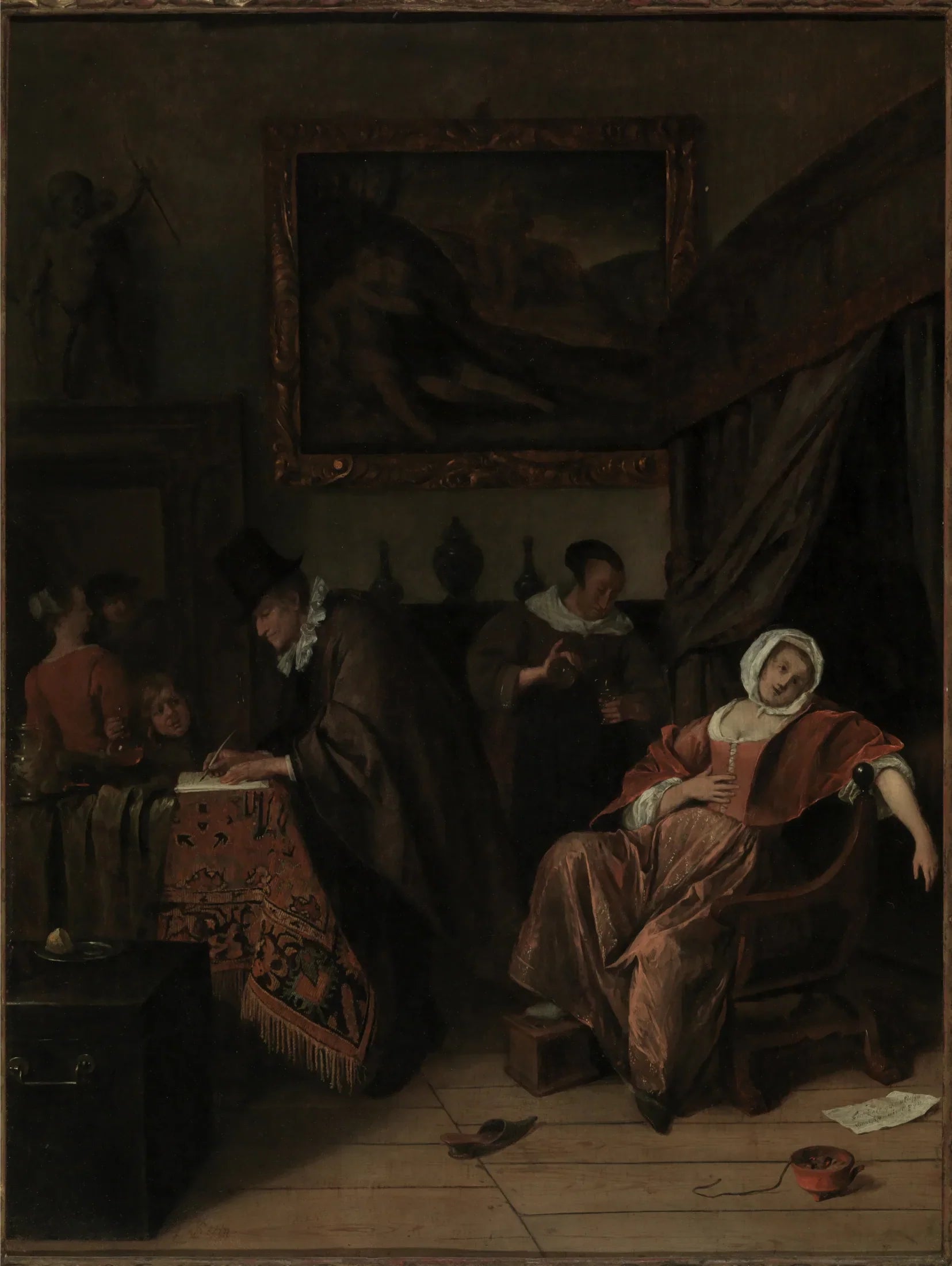 La visite chez le médecin - Jan Steen image 1 reproduction de peinture à l’huile