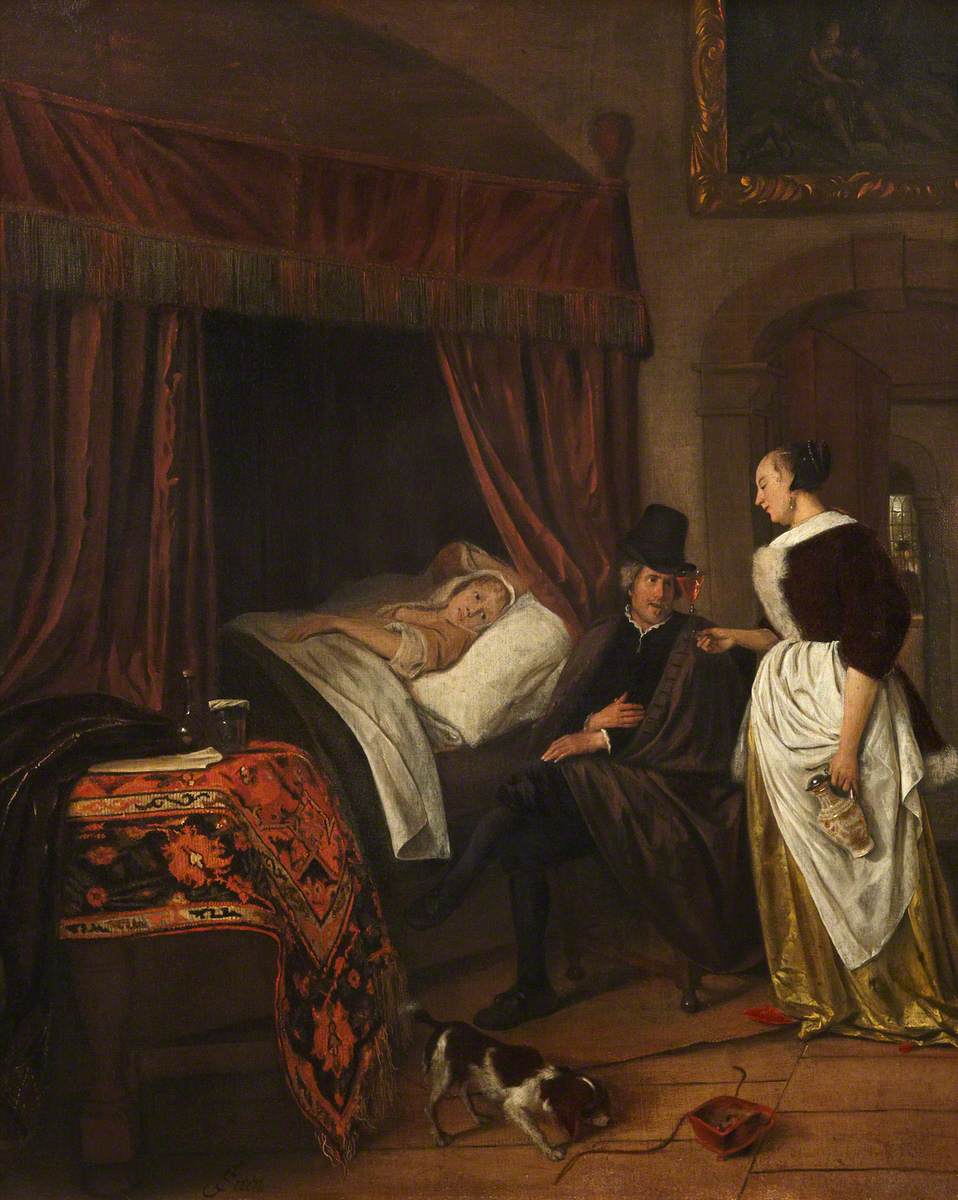 La visite chez le médecin - Jan Steen image 1 reproduction d’œuvre d’art à l’huile